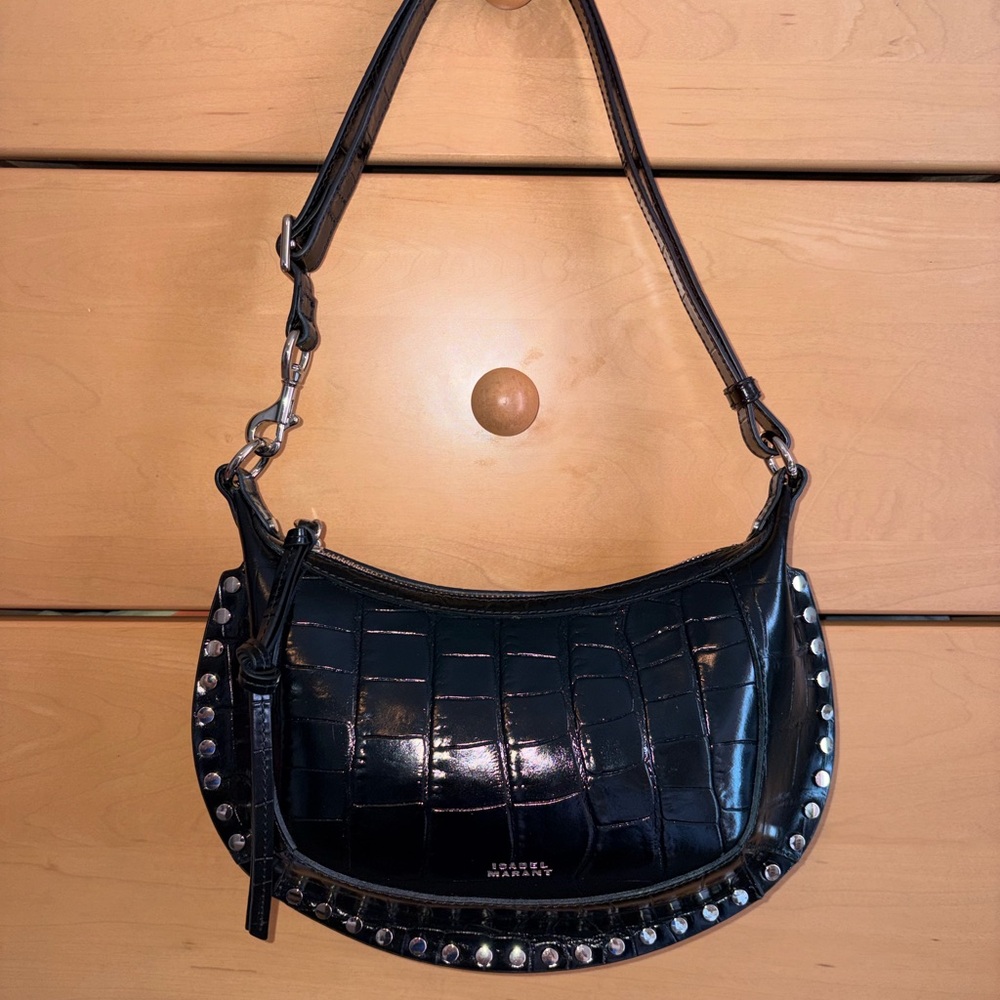 Isabel Marant oskan moon leather croco bag